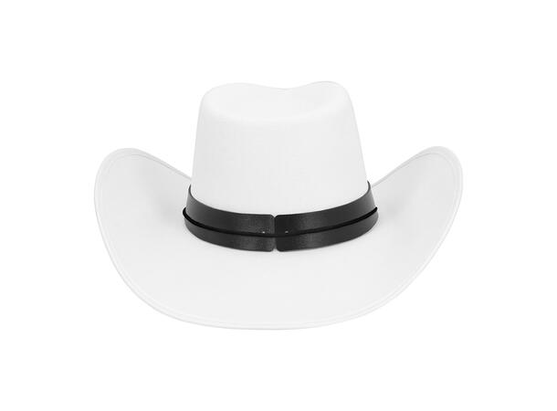 Cowboyhatt - Wyatt - Hvit 1 Hatt til voksen - Onesize 