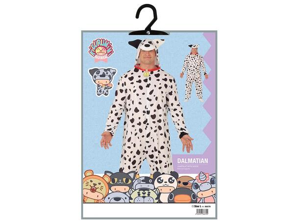 Dalmantiner - Kigurumimi - Onepiece 1 Kostyme til voksen - Str 52-54 (L) 