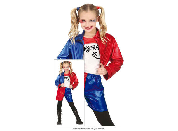 Dangerous Girl - Shorts/Jakke/Genser 1 Barnekostyme til jente - Str 3-4 År 