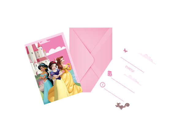 Disney Princess - Create your world 6 FSC - Invitasjoner med konvolutt