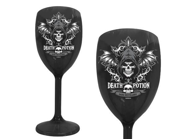 Drikkebeger - "DEATH POTION" - sort 1 Drikkebeger i PVC - 19cm 