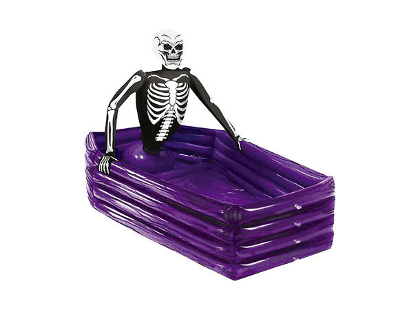 Drikkekjøler - Kiste m/Skjelett 1 Oppblåsbar dekorasjon - 100x35cm 