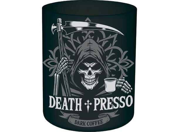 Drikkekrus - "DEATH-PRESSO" 1 Drikkekrus i plast - 10cm 