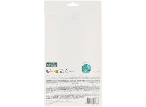 Dørgardin - Frynset - Sparkling Turquise 1 Folie dørgardin - 2x1m