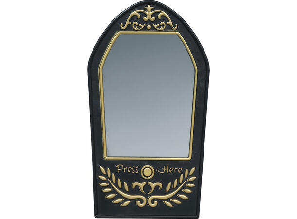 Dørklokke - Speil m/Hodeskalle Dørklokke m/Lyd og lys - 19x10cm 