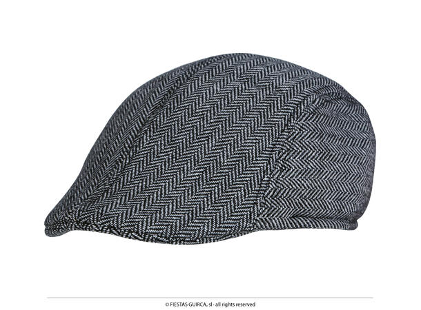 Engelsk Herringbone - Grå 1 Sixpence/beret til herre - Onesize 