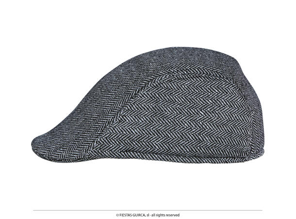 Engelsk Herringbone - Grå 1 Sixpence/beret til herre - Onesize 