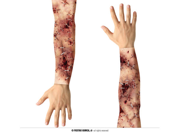 Ermer - Sår m/sting 1 par ermer i stoff 