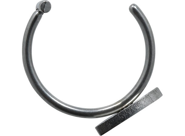 Falsk leppepiercing - Huggtenner -vampyr 2 Piercing i metall 
