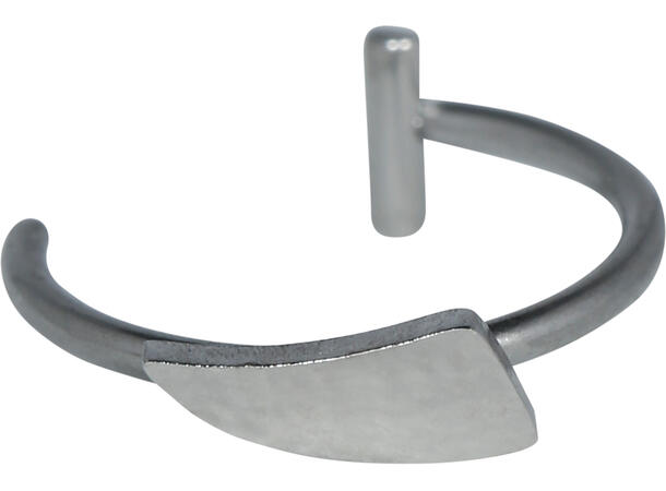 Falsk leppepiercing - Huggtenner -vampyr 2 Piercing i metall 