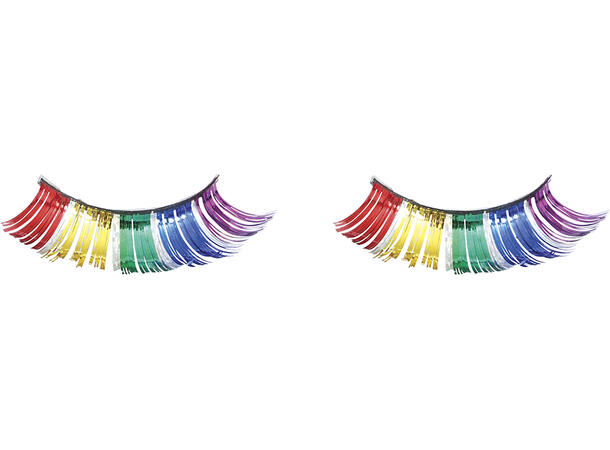 Falske øyevipper - Rainbow 1 par selvklebende øyevipper 
