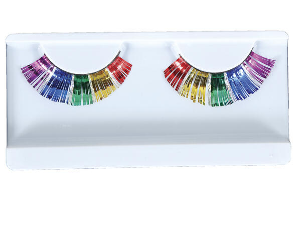 Falske øyevipper - Rainbow 1 par selvklebende øyevipper 
