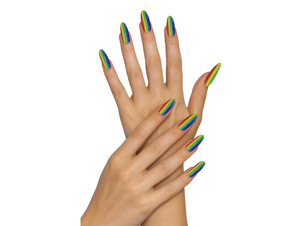 Falske øyevipper - Rainbow 1 par selvklebende øyevipper 