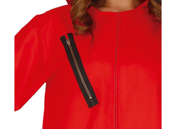 Fangekostyme - Onepiece - Rød 1 Damekostyme - str 44-46 (XL) 