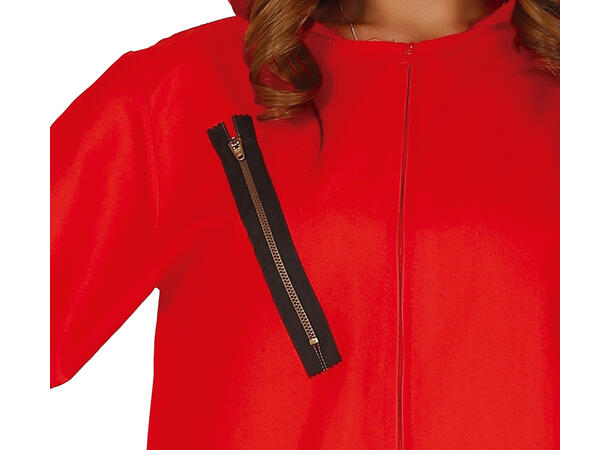 Fangekostyme - Onepiece - Rød 1 Damekostyme - str 38-40 (M) 