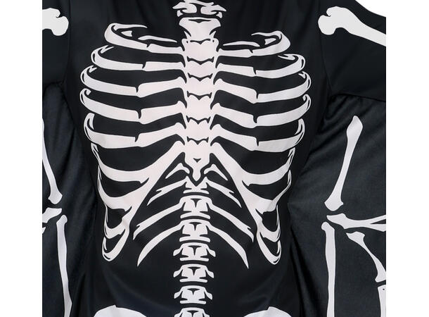 Flaggermusskjelett - Onepiece 1 Barnekostyme Unisex - Str 7-9 År 