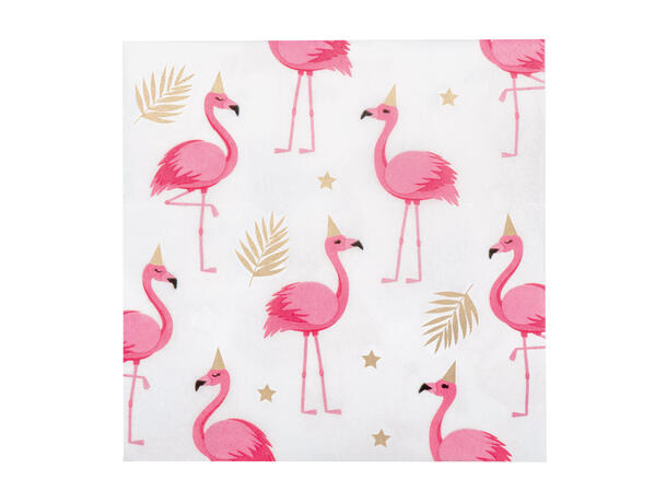 Flamingo 20 Lunsjservietter - 33x33cm 