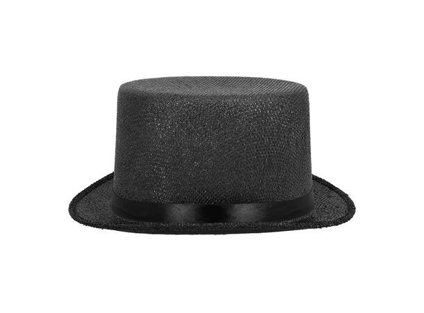 Flosshatt - Glitter - Sort 1 Hatt til voksen - Onesize 