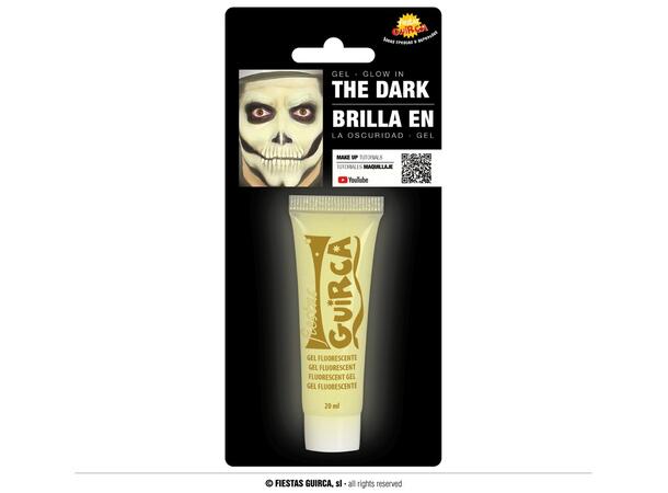 Fluoriserende sminke - Glow in the dark 1 Tube sminkekrem - 20ml 