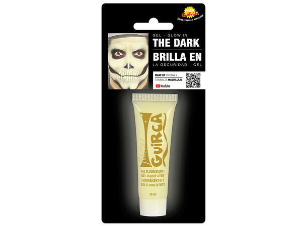 Fluoriserende sminke - Glow in the dark 1 Tube sminkekrem - 20ml 