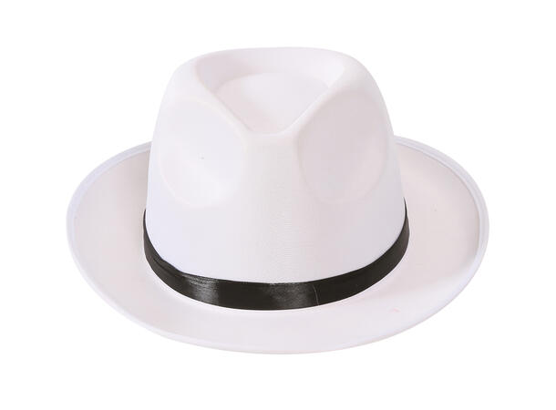 Gansterhatt - Hvit - HQ 1 Hatt i filt til voksen - Onesize 