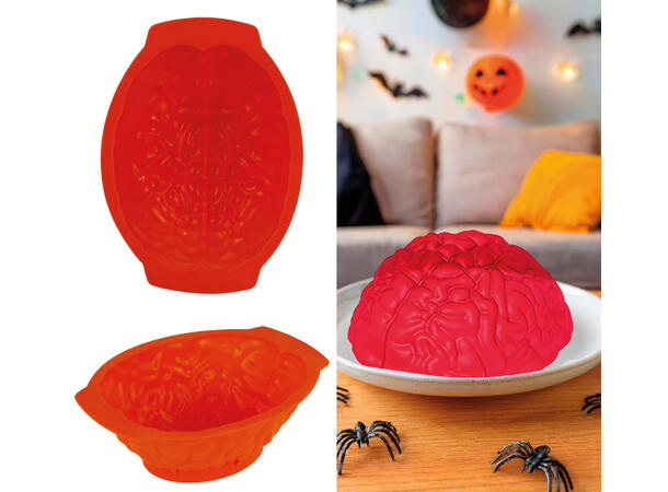 Geléform - hjerne 1 Geléform i silikon - 24x18cm 