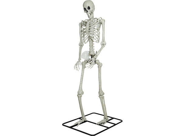 Gigantisk skjelett med lysende øyne 1 Skjelett i PVC på stativ m/lys - 300cm 