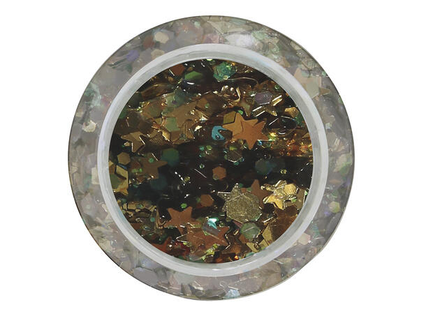 Glitter Gel - Gull 1 Beholder med gel - 20g 
