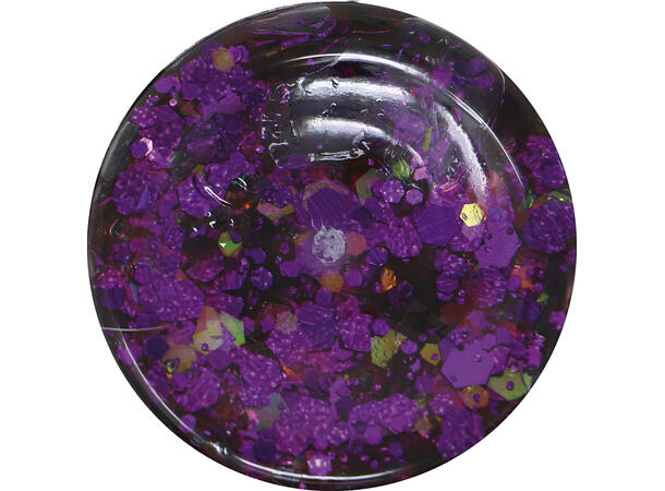 Glitter Gel - Lilla 1 Beholder med gel - 20g 