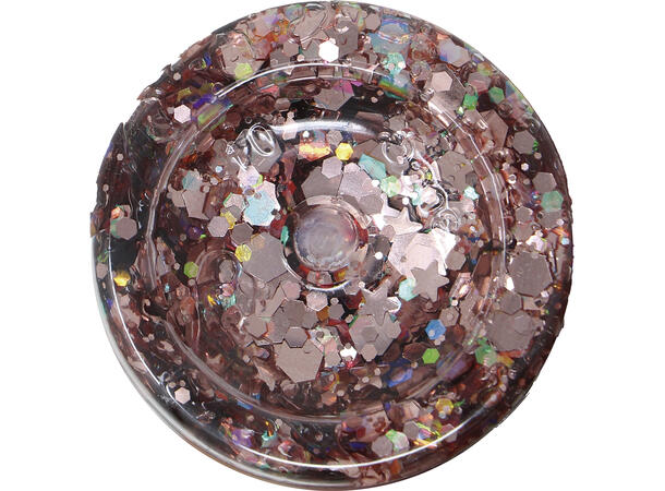 Glitter gel - rosa/gull 1 Beholder med gel - 20g 