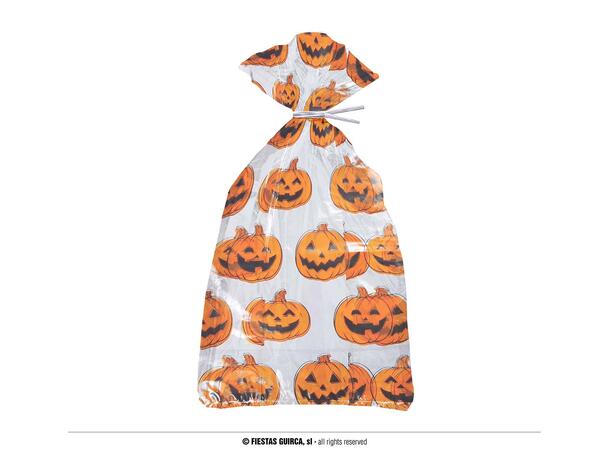 Godteposer - Gresskar 20 godteposer i plast - 28x13cm 