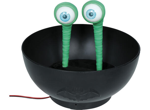 Godteskål m/lyd/lys/bevegelse - Alien 1 Bolle i metall/PVC - 23cm 