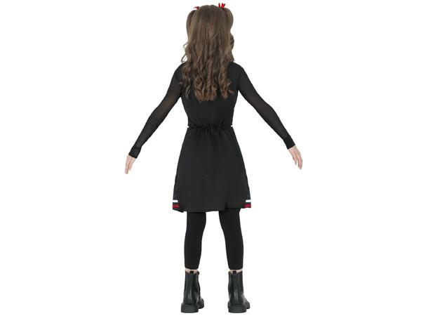 Gothic Cheerleader - Sort - Jente 1 Kostyme til barn - 5-6 år (119 cm) 