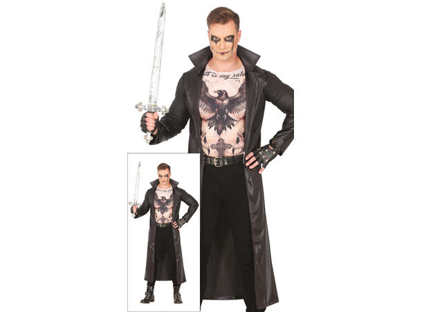 Gothic vampyrjeger - Sort - Mann 1 Kostyme til herre - 52-54 (L) 
