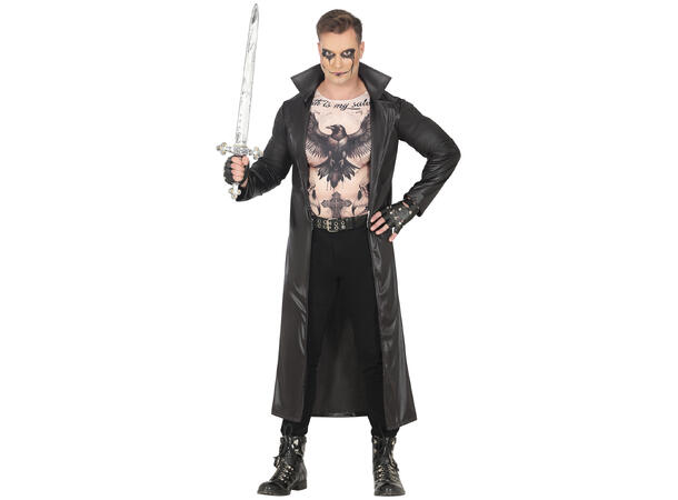 Gothic vampyrjeger - Sort - Mann 1 Kostyme til herre - 52-54 (L) 