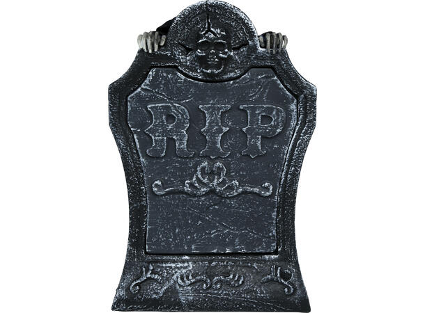 Gravsten m/skjelett Gravsten m/lys/lyd/bevegelse - 25x40cm 