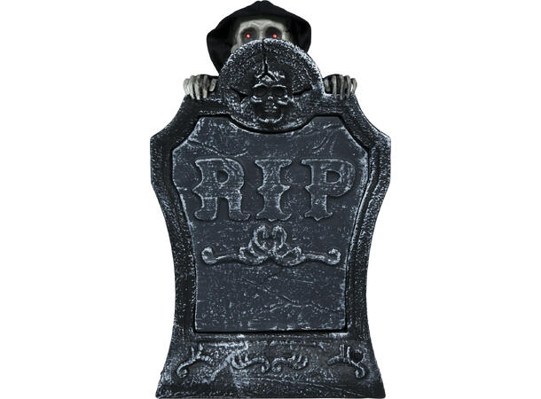 Gravsten m/skjelett Gravsten m/lys/lyd/bevegelse - 25x40cm 