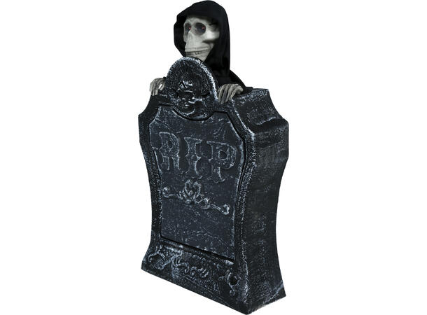 Gravsten m/skjelett Gravsten m/lys/lyd/bevegelse - 25x40cm 