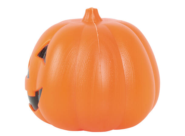 Gresskar lanterne med lys 1 Gresskar i plast - 15cm 