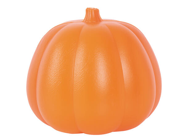 Gresskar lanterne med lys 1 Gresskar i plast - 15cm 