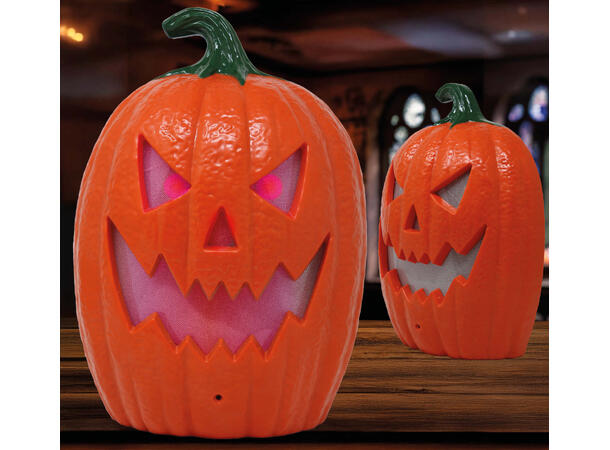 Gresskar med lys - Oransje 1 Gresskar i PVC - 231x21cm 