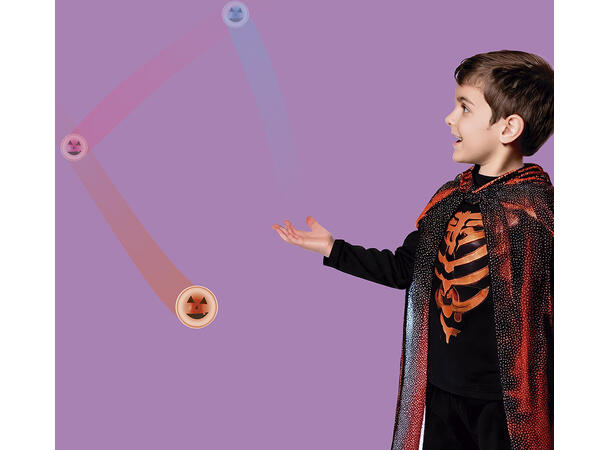 Gresskar med lys - Sprettball Display med 12 sprettballer - 5,5cm 