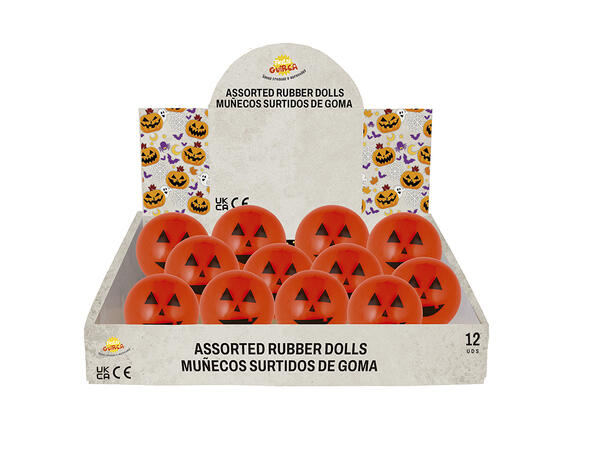 Gresskar med lys - Sprettball Display med 12 sprettballer - 5,5cm 