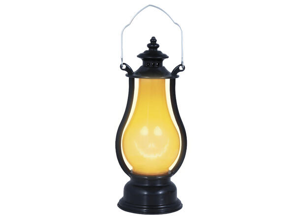 Gresskarlykt med LED-lys 1 Lykt med LED-lys - 16cm 