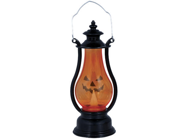 Gresskarlykt med LED-lys 1 Lykt med LED-lys - 16cm 