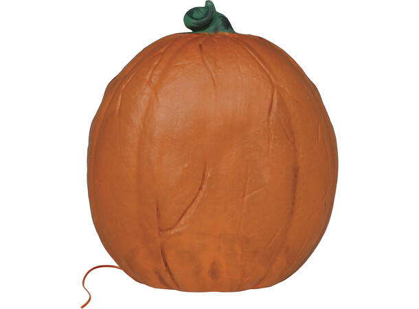 Gresskarlykt med intenst lys - oransje 1 Gresskar i PVC m/lys - 28cm 