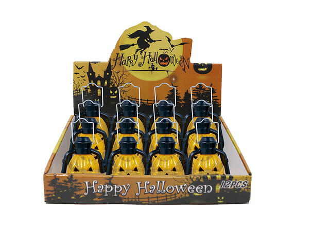 Gresskarlykter med LED-lys Display med 12 LED-lys - 10cm 