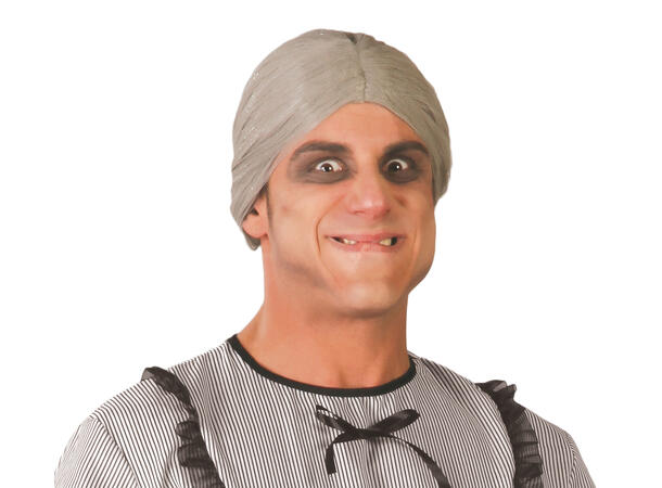 Grått hår med knute - Gammel dame 1 Parykk i syntetisk hår - Dame 
