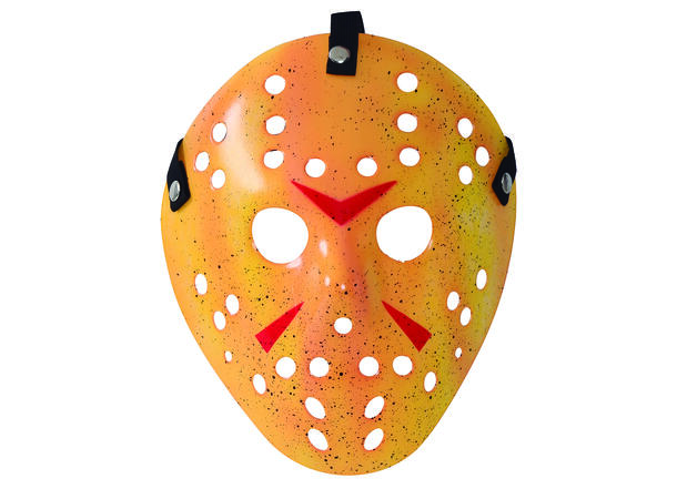 Gul hockeymaske 1 Maske i PVC 