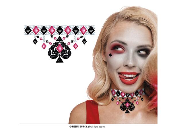 Halssmykke - Kortspill Et halskjede i plast 